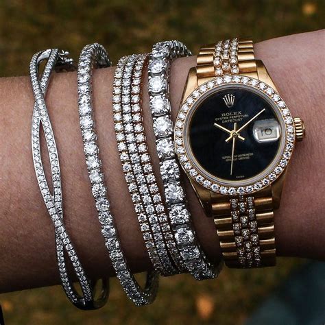 bracelets to stack with rolex|Rolex bracelet patterns.